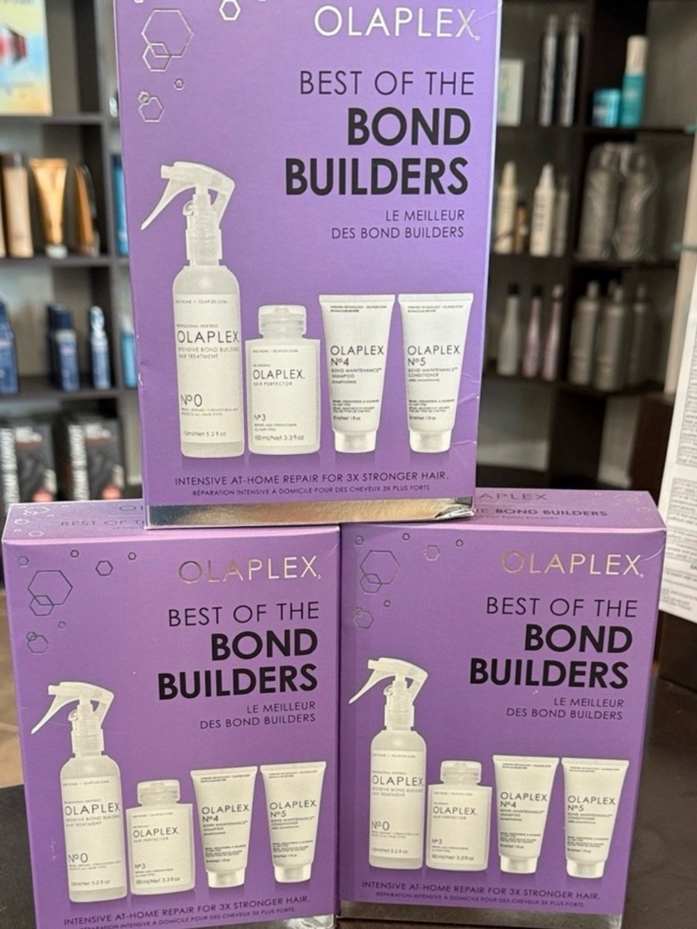 3 OLAPLEX Purple Bond Builders Kit